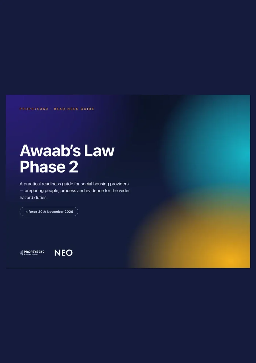 Cover of Awaab's Law Phase 2: Readiness Guide