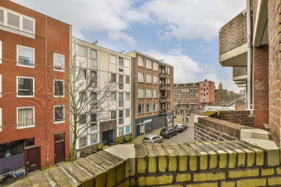 A housing association block from the street