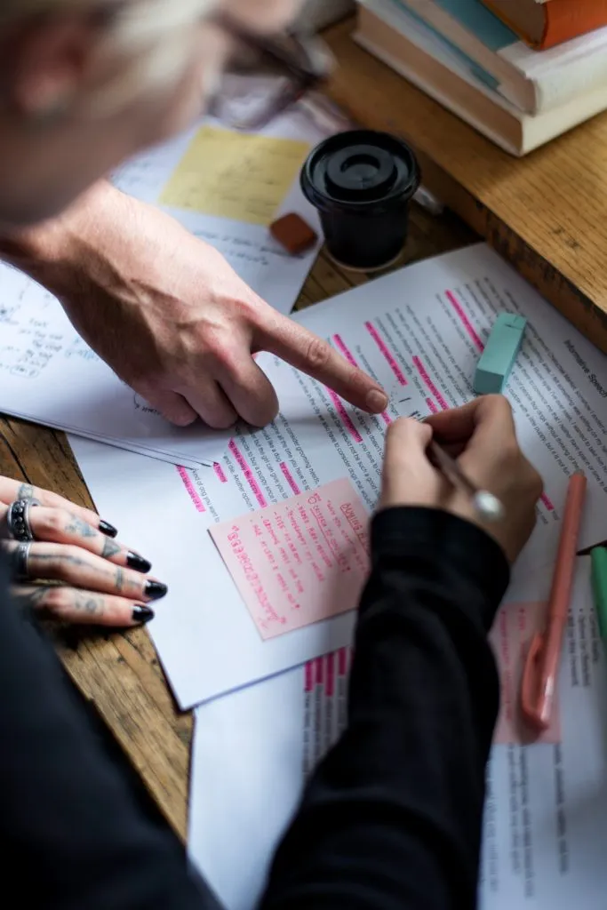 editor checking words journal article before publish