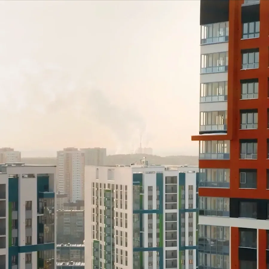 Social housing across a city skyline
