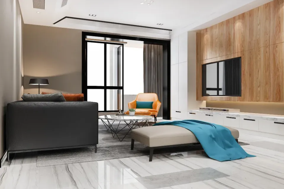 A modern let apartment interior